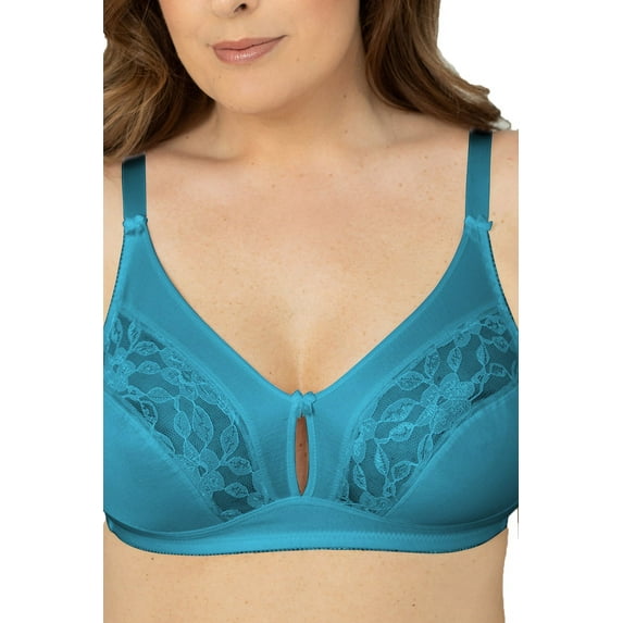 Plusform Tricot and Lace Keyhole Bra 2-Pack 1629