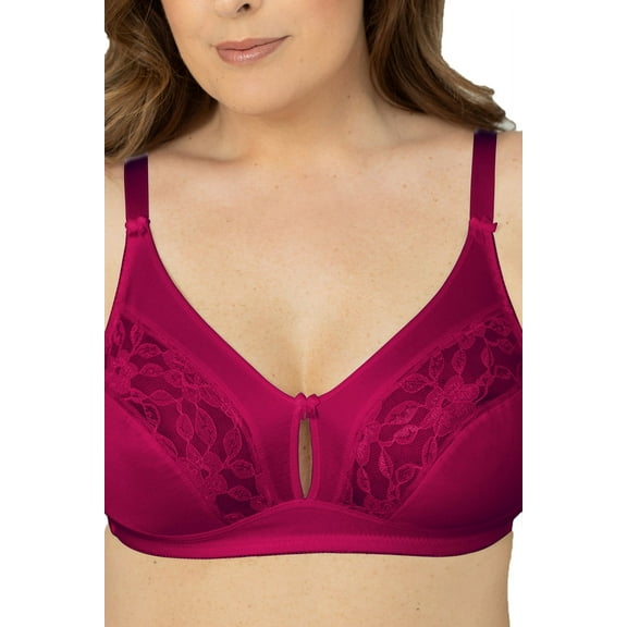 Plusform Tricot and Lace Keyhole Bra 2-Pack 1629