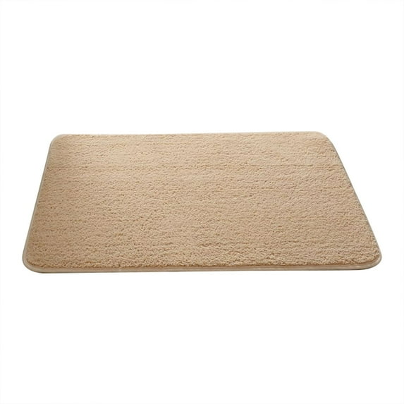 Plush Absorbent Bathroom Mat Non- Shower Rug, Machine Washable Soft Microfiber Carpet for Bathroom Floor, Bedroom Decor, and Entryway Use, Modern Home