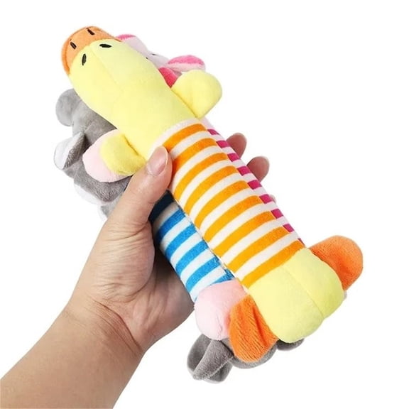 Plush Animal Puppy toys, Dog Squeaky toys, Cute Pet Plush toys, Stuffed Puppy Chew toys for Small Medium Dog Puppy Pets - 10 Inch Dog toys Dog Things,Gifts for Small Dogs, R,