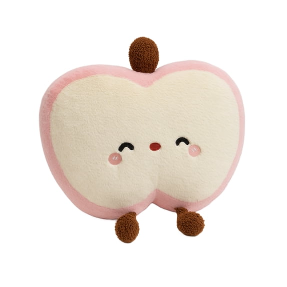 Plush Apple Shape Decorative Cushion , Soft Stuffed Toy Chair Pillow For Bedroom Living Room Couch Sofa Kids Room Accent Home Decor