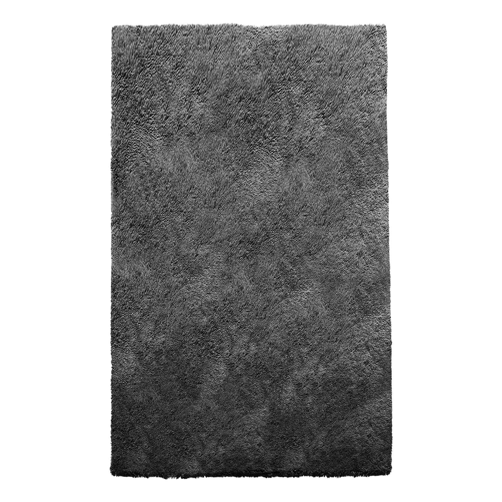 Plush Area Rug, 5 x 8 ft, 1.38" Thick Fluffy Surface, Soft Long-Fiber, Non-Slip Dotted Base, Modern Design, for Living Room, Bedroom, Study & Sunroom