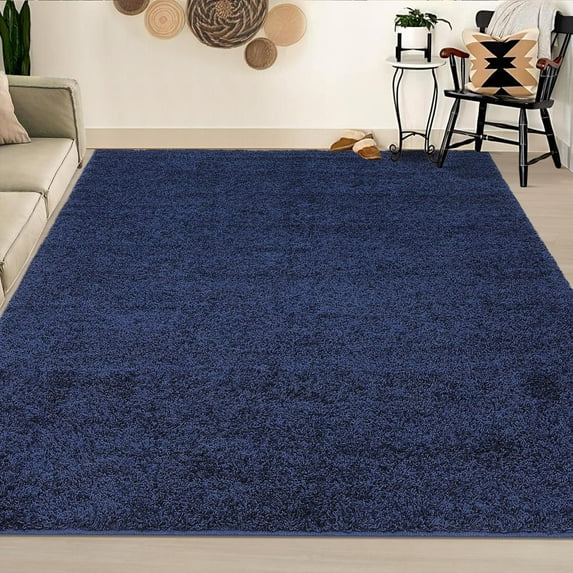Plush Area Rug, Modern Shag Soft Thick Furry High Pile Non Slip Floor Carpet