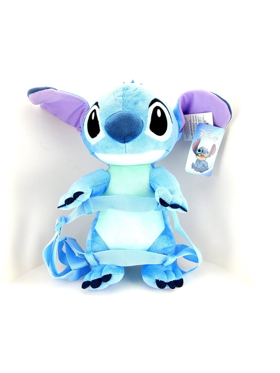 Plush Backpack - Disney - Stitch 17"Blue Soft Doll Toys New 690304