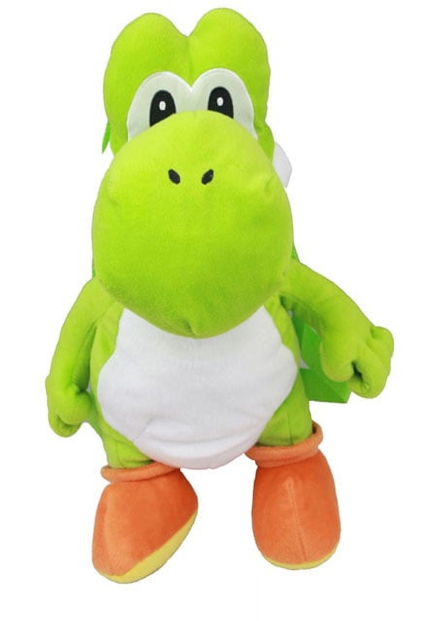 Nintendo Super Mario Bros Yoshi Green Cute and Cuddly Plush Backpack