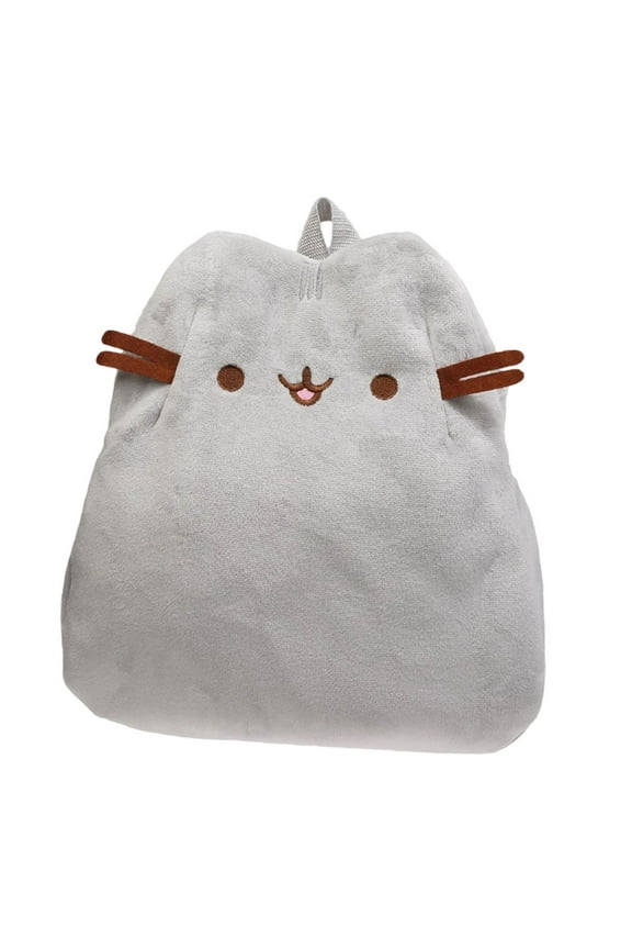 Plush Backpack Stuffed Animal Bag Travel Daypack with a Cute Cat Shaped Design for Women Daily Use and Vacations