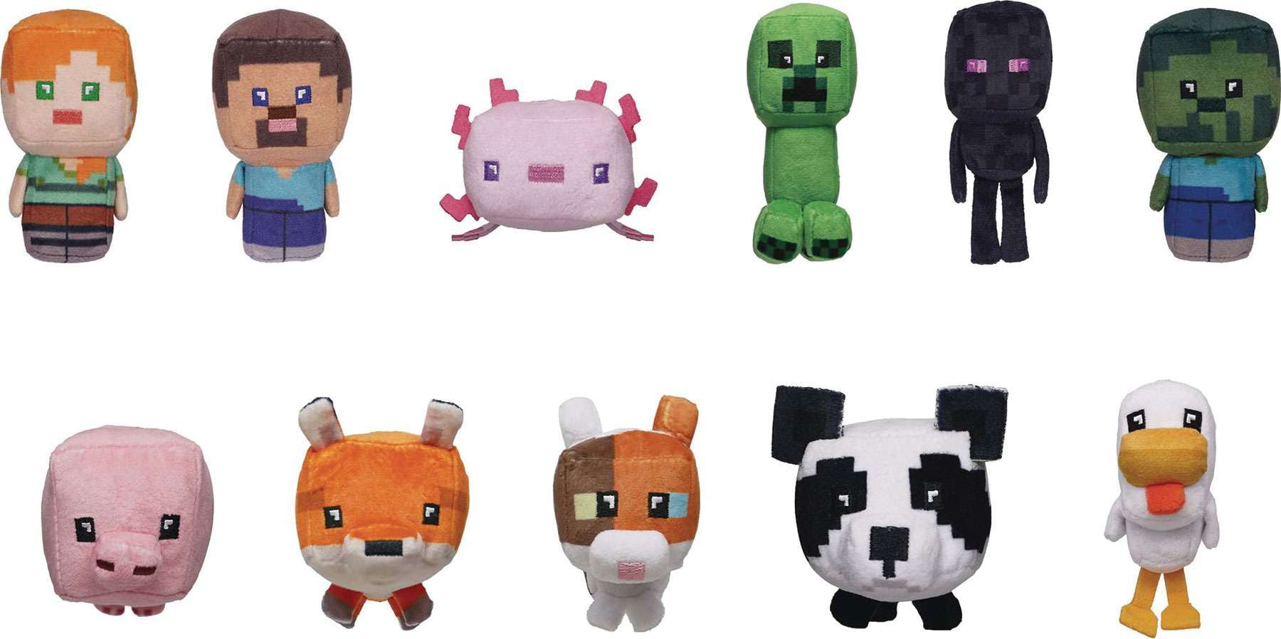 Plush Bag Clip Minecraft Plush Series 1 Mystery Box (24 Packs