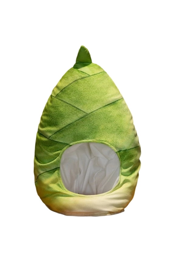 Plush Bamboo Shoot Hat Funny Vegetable Headgear Novelty Hat Photo Props Party Accessories