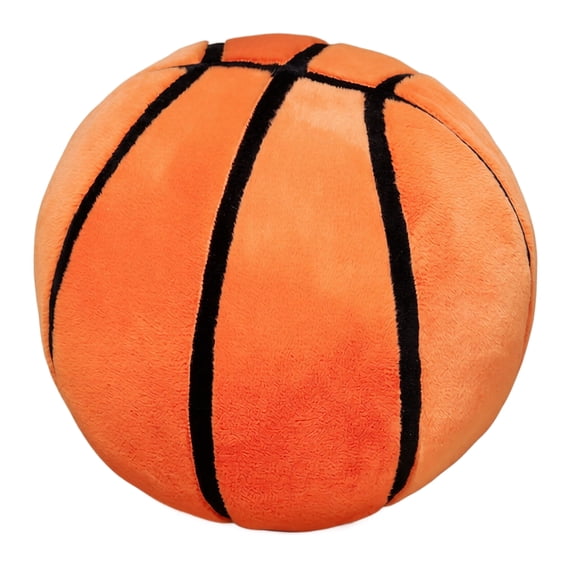 Plush Basketball Pillow Soft Ball Shape Stuffed Cushion for Home Sofa Bed Office Decor Gift for Kids Adults