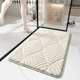 thumbnail image 1 of Plush Bath Mat, Non-Slip Absorbent Microfiber Door Mat, Thick Cushion Soft Bathroom Rug, Machine Washable Floor Mat for Bath Shower Entrance, 32x18 Inches, 1 of 11