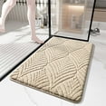 thumbnail image 1 of Plush Bath Mat, Non-Slip Absorbent Microfiber Door Mat, Thick Cushion Soft Bathroom Rug, Machine Washable Floor Mat for Bath Shower Entrance, 32x18 Inches, 1 of 11