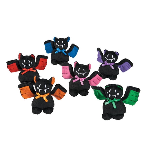 Plush Bats - Party Favors - 12 Pieces