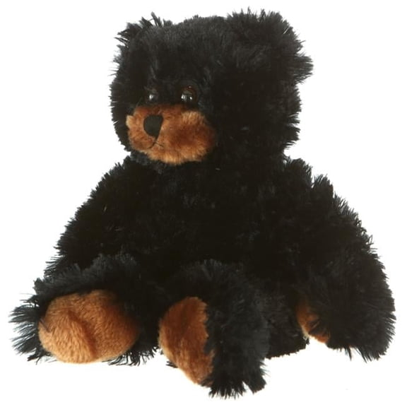 Plush Bean Bear - Black - 12 in. - Soft & Cuddly