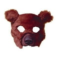 thumbnail image 1 of Plush Bear Brown Mask Halloween Costume Accessory, 1 of 2