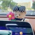 thumbnail image 1 of Plush Bear Car Ornaments Car Dashboard Auto Interior Decorations Screen Dec E0Q0, 1 of 8