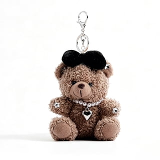 Cute Key Chain Teddy Bear, Plush Bear Bag Charm Keychain Gift, Cute Bag Charms for Handbags & Backpacks