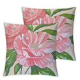 thumbnail image 1 of Plush Bed PillowcasesDecorative Beige Elegant Peony Rose Vintage Retro Pastoral Floral Extra Long Size Pillow Sham with Zipper, 1 of 7