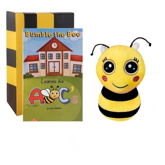 Bumble the Bee Breezy Interactive Singing Stuffed Toy with Recordable Voice Box and ABC Book