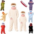 thumbnail image 1 of Plush Big Mouth Monster Costume Set Family Christmas Pajamas Matching Sets, Silly Monster Onesie Cozy Costume Set for Parent & Little One Ideal for Halloween Christmas Parties, 1 of 7