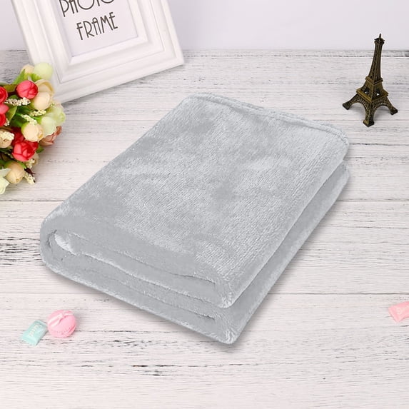 Plush Blanket 20 by 28 Inches Soft Warm Fleece Throw for Sofa and Bed to Provide Comfort for Babies and Small Pets during Travel and Nap Times A120 Multicolor