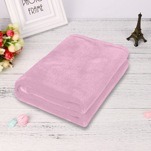 Plush Blanket 20 by 28 Inches Soft Warm Fleece Throw for Sofa and Bed to Provide Comfort for Babies and Small Pets during Travel and Nap Times A122 Multicolor