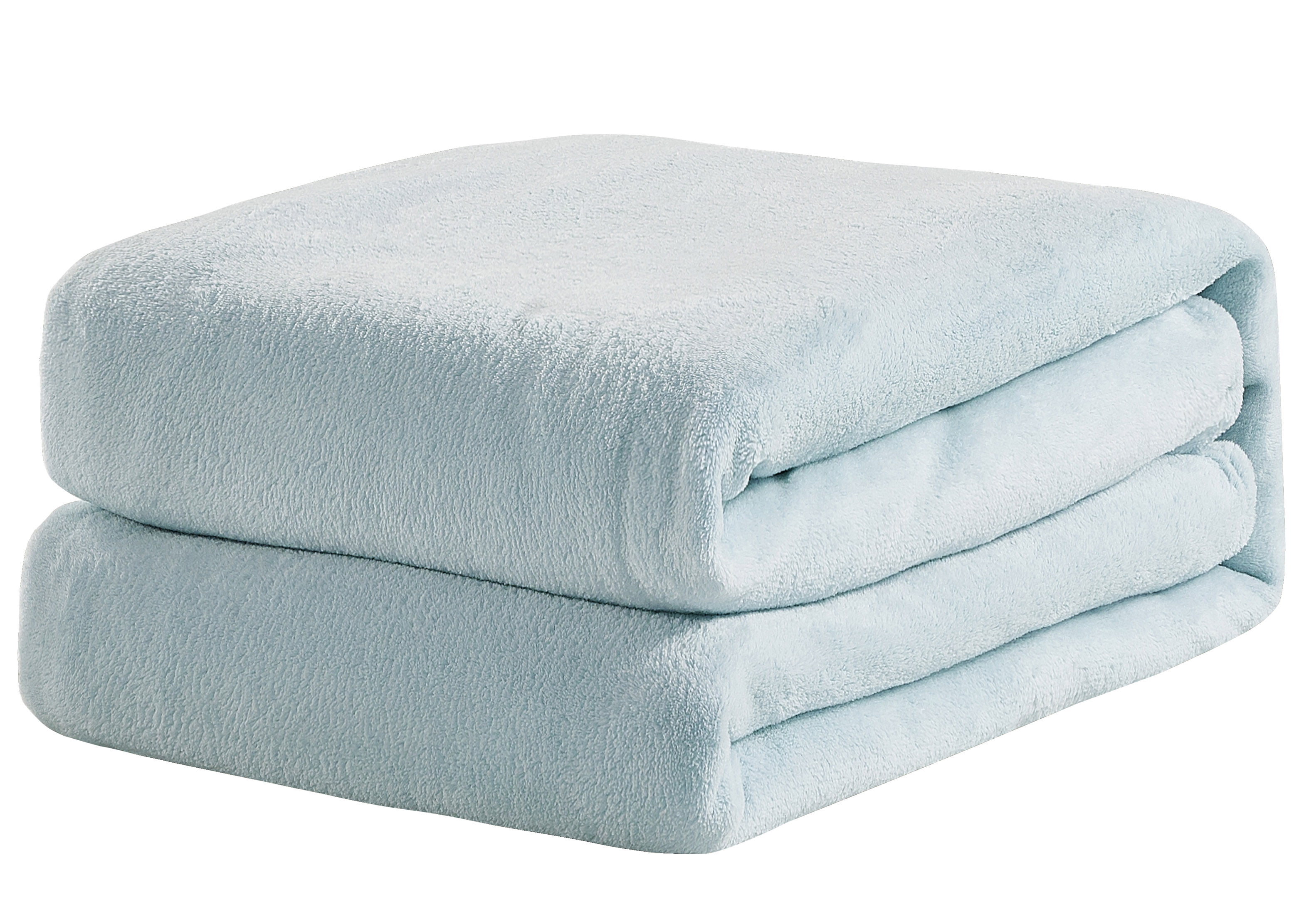 Plush Blanket Pale Blue Full/Queen
