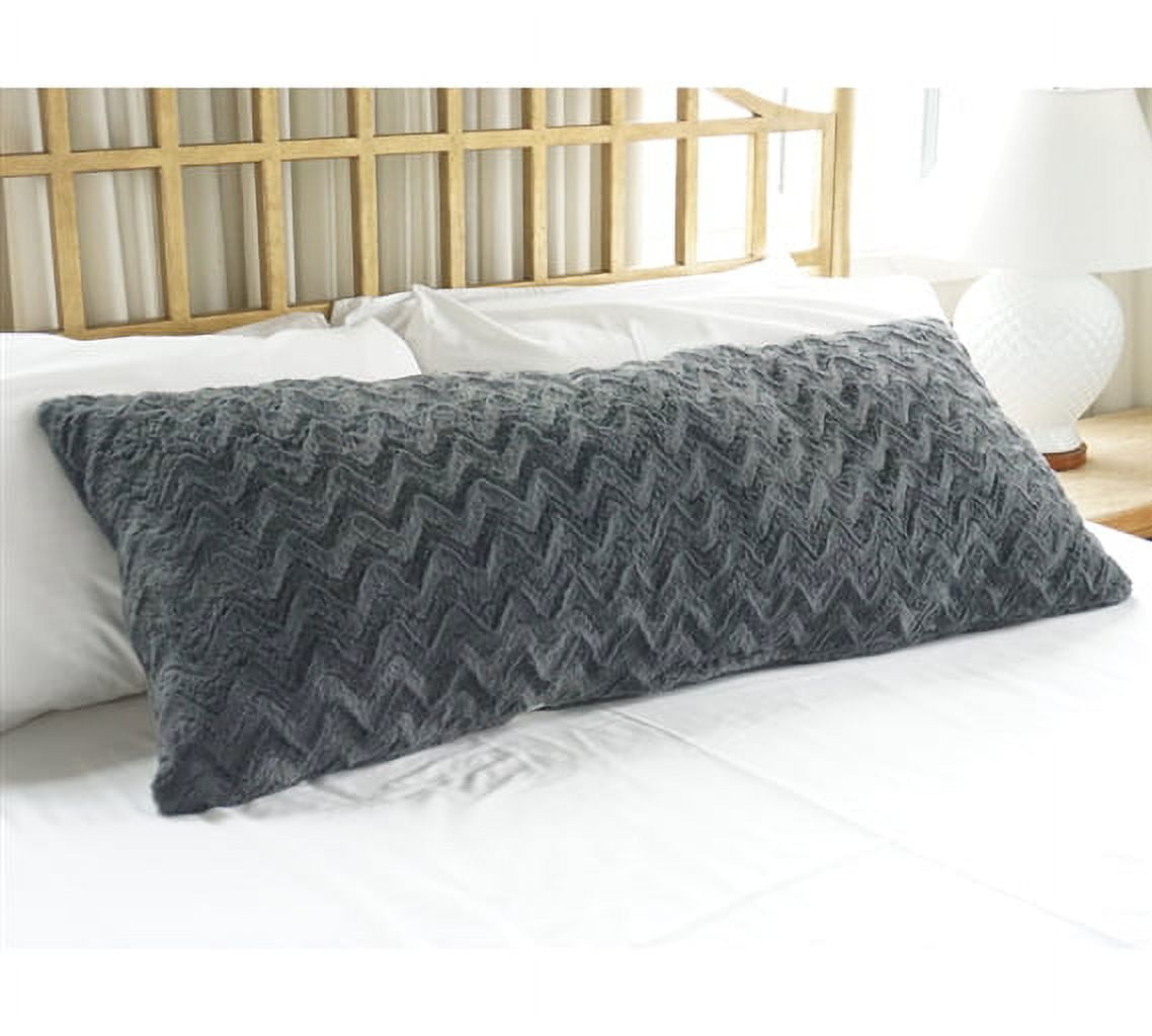Plush Body Pillow Steel Gray