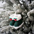 thumbnail image 1 of Plush Boot Christmas Ornament, Soft Polyester Hanging Pendant for Christmas Tree Decor, Festive Holiday Gift and Stocking Stuffer(Green), 1 of 7