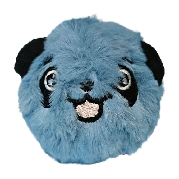 Plush Bouncing Dog Toy Sound Squeaky Tennis Ball High Elasticity Teeth Cleaning Interactive Chew Toy for Small Medium Dogs for Beagle Corgi French Bulldog for Pet(2.7*2.7in,Blue)