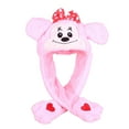 thumbnail image 1 of Plush Bunny Hat Bunny Ears Cute Animal Hat Moving Jumping Hat Rabbit Hat with LED for Womens Girls, 1 of 5