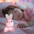 thumbnail image 1 of Plush Bunny Stuffed Animal,Stuffed Rabbit Plush Toys,Easter Rabbit Stuffed Bunny Animal,Christmas Bunny Plush Gifts,Cute Glowing Rabbits Plushie Soft Toy for Sleep Comfortion with 2 AA Batteries, 1 of 9