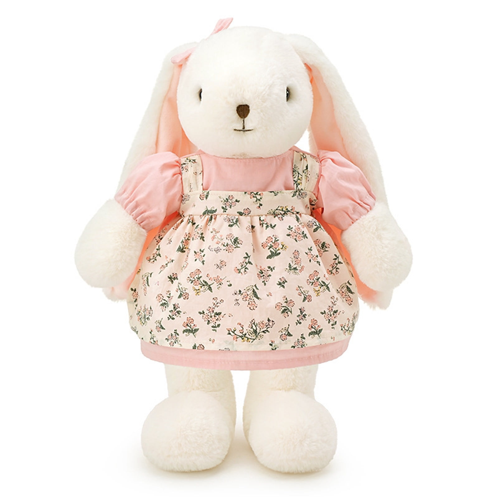 Plush Bunny Toy, White, 11.8 inch, 1 Pack, Suitable for Kids Gift Collection and Home Decoration