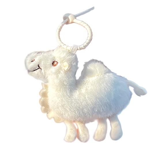 Plush Camel Doll Keychain, Stuffed Camel Keychain Charm - Cute Plush Bag Pendant for Handbag or Backpack Decoration Ideal Goodie Bag Filler for Kids' Parties