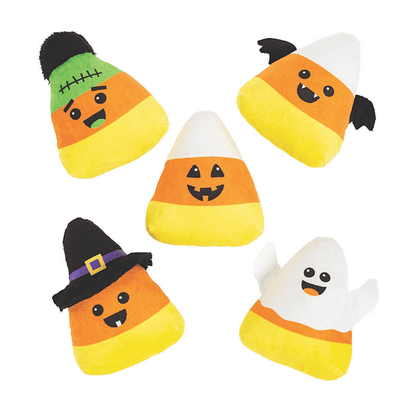Plush Candy Corn Assortment, Halloween, Toys, 50 Pieces