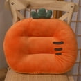 thumbnail image 1 of Plush Car Booster Seat Cushion, Cute Funny Car Seat Cushion Heightening,Chair Cushion for Office Sofa Living Room (Orange, 17.71*14.17in), 1 of 6