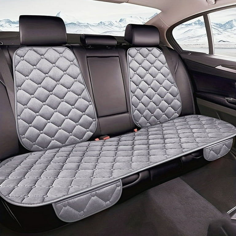 Plush Car Seat Cover Rear Cushion Breathable Protector Mat Pad
