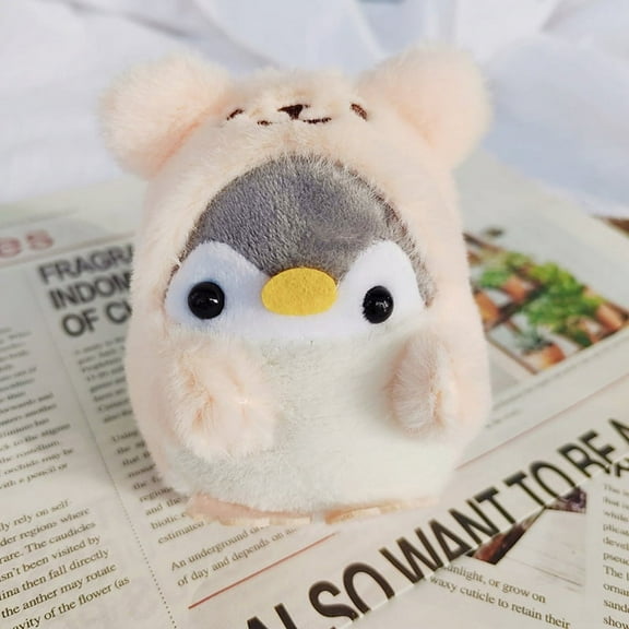 Plush Cartoon Keychain Cute Penguin Doll Bag Pendants Keychains Toys Soft Cotton Key Chain Girls And Kids Gifts