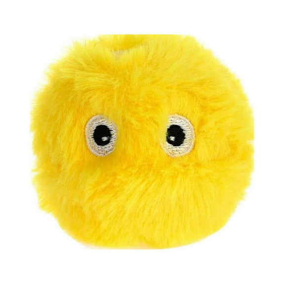 Plush Cat Ball Toys, Interactive Chirping Balls Cat Kicker Toys,3 Lifelike Animal Chirping Sounds, Fun Kitty Kitten Catnip Toys for Cat Exercise,Yellow