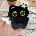 thumbnail image 1 of Plush Cat Keychain - Cartoon Cat Family Key Ring, Big-Eyed Cat Pendant Toy Doll Hanging Ornament, 1 of 5