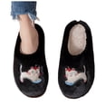 thumbnail image 1 of Plush Cat Slippers for Women Soft Cute Cozy Fleece Lined Platform House Shoes Cloud Memory Foam Bedroom Home Slip on, 1 of 4