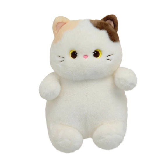 Plush Cat Stuffed Animal Cute Soft Fat Cat Plush Doll For Kids Birthday Gift 1 Piece