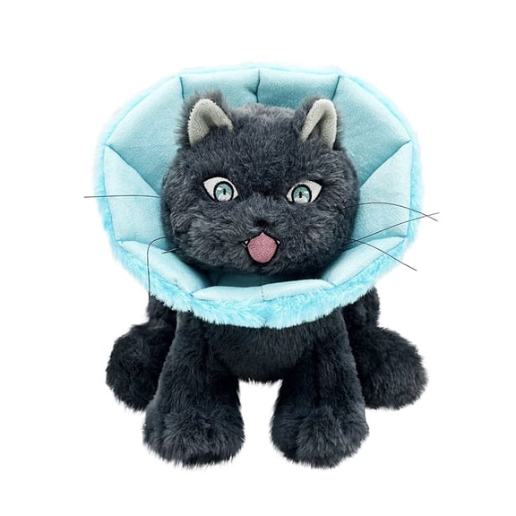 Plush Cat Stuffed Toy With Collar, Soft Plush Material And Eco-Friendly Pp Cotton Padding, Great For Children's Play, Birthday Parties, Home Decoration, And As A Sweet Gift For One Size