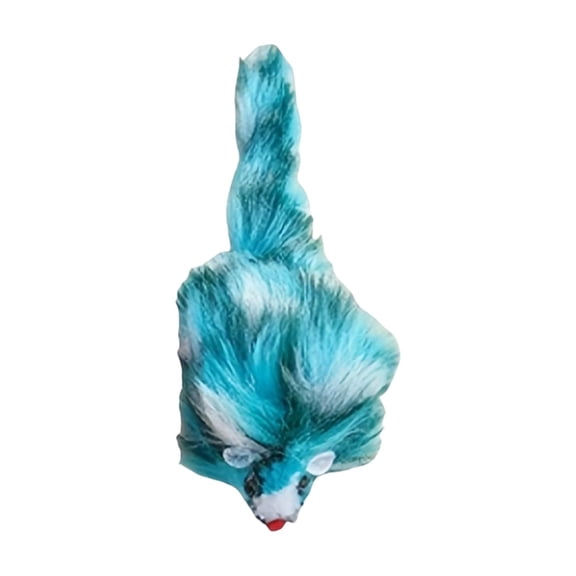 Plush Cat Toy Colorful Long - Haired Mouse Pet Toy For Cats, Interactive Play, Self - Entertainment, Boredom Relief, Wholesale Price Green