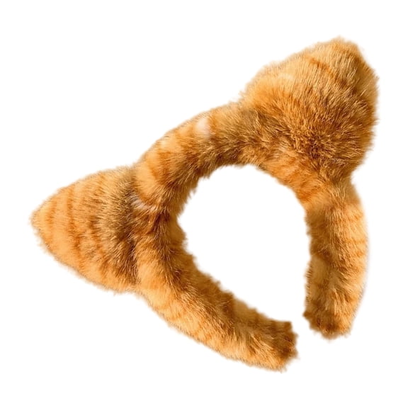 Plush Cats Ears Headbands Soft Ears Headbands Adjustable Hair Hoop for Cats Fans and Everyday Fashionable