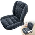 thumbnail image 1 of Plush Chair Cushion with Ties, Desk Chair Cushion with Removable Cover, Soft Seat and Back Support, Rocking, Soft Seat Pad Backrest for Dorm, Desk, Rocking Chairs, 17.72x17.72", 1 of 8