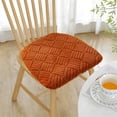 thumbnail image 1 of Plush Chair Cushion with Ties, Oval Chair Cushion Pad, Ultra Soft Non-Slip Seat Pad, Four Seasons Removable, Comfortable Memory Foam Seat Cushion for Home Office Kitchen Dining Chairs, 1 of 6