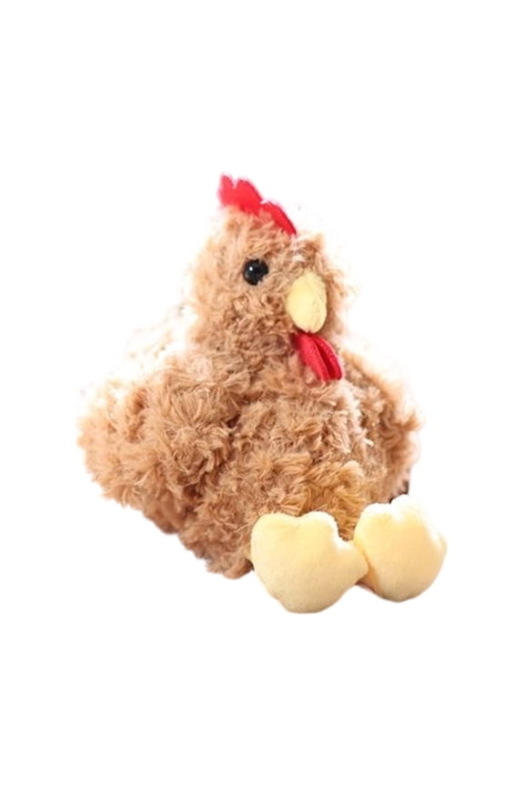 Plush Chicken Keychain, Soft Toy Animal Shaped Key Holder, Lightweight Portable Bag Accessory for Everyday Use