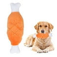 thumbnail image 1 of Plush Chicken Leg Dog Toy Squeaker Soft Adorable Interactive Durable, 1 of 8