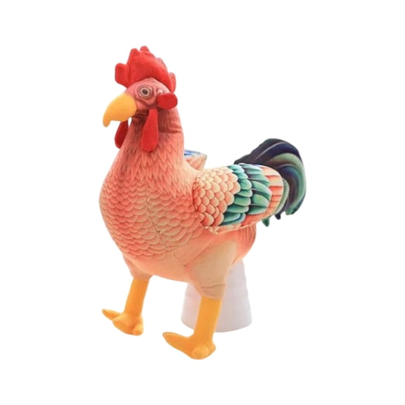 Plush Chicken Toy 1Pc, Soft Stuffed Animal Doll With Realistic Rooster Figure, Cuddly Plushie For Boys And Adults Home Decor Gift Boys, Girls, Birthday, Valentines, Easter Gifts