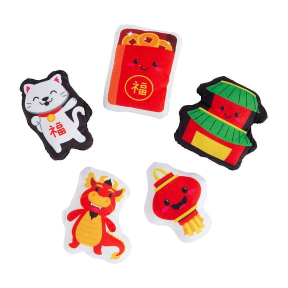 Plush Chinese New Year Assortment, Toys, Chinese New Year, 50 Pieces